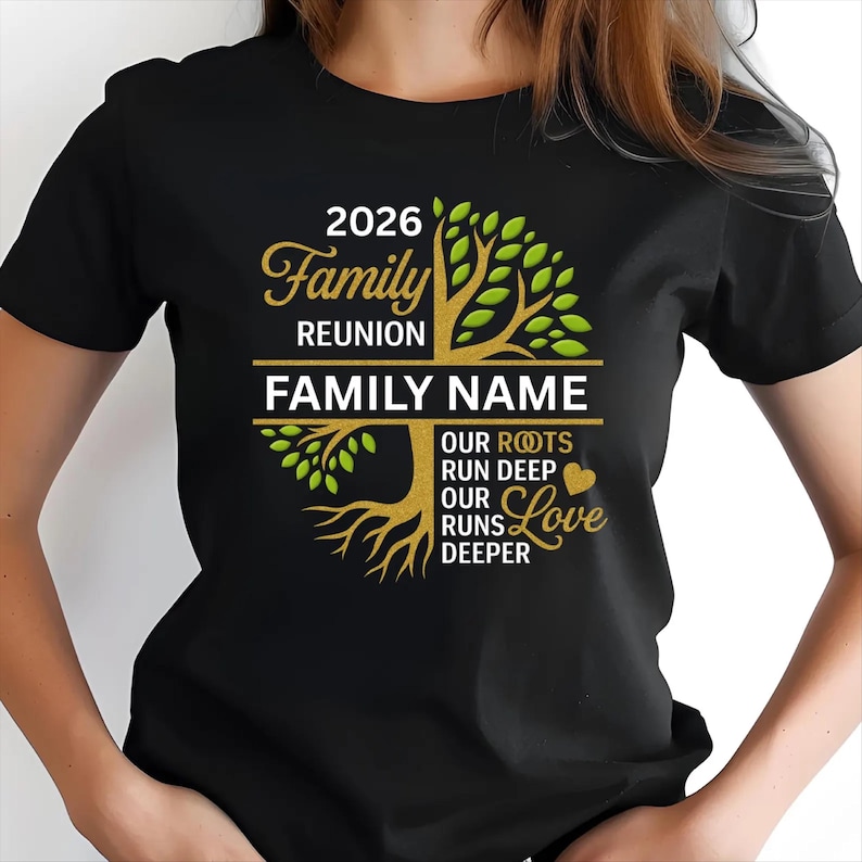 Personalized Family Reunion 2026 - Custom Family Tree Roots Matching Gift