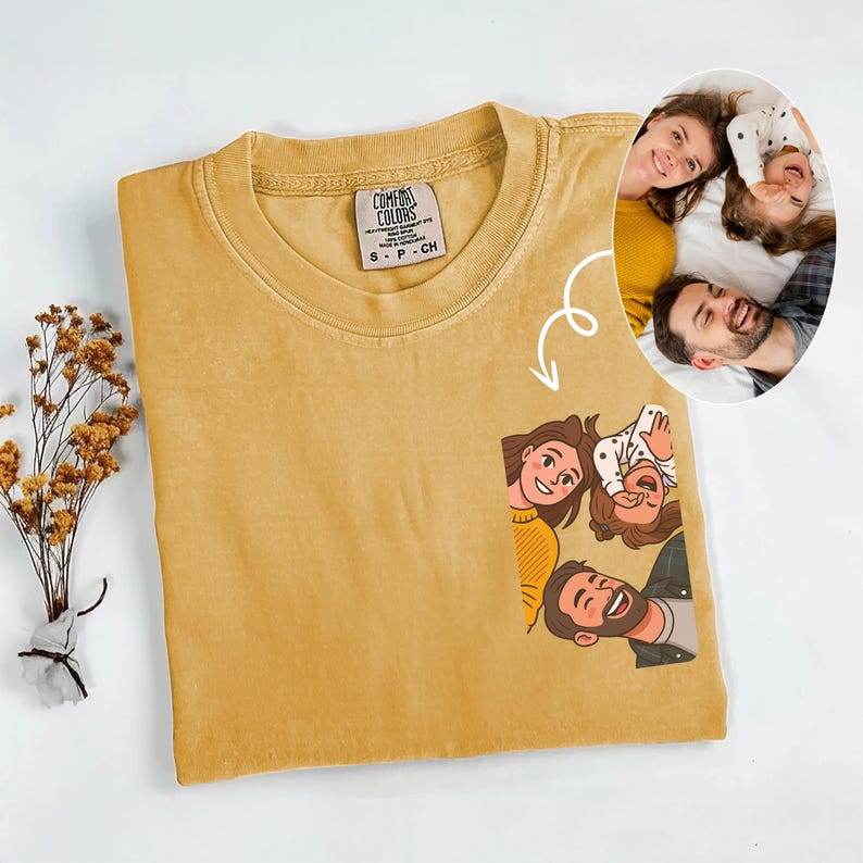 Custom Family Portrait Design Personalized Family Gift Custom Couple Kids Keepsake