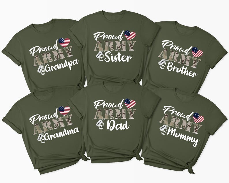 Personalized Army Boot Camp Graduation - Proud Army Family Matching