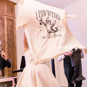 Shirts are super soft and design is very clear. The shirts were a HUGE hit at our wedding.