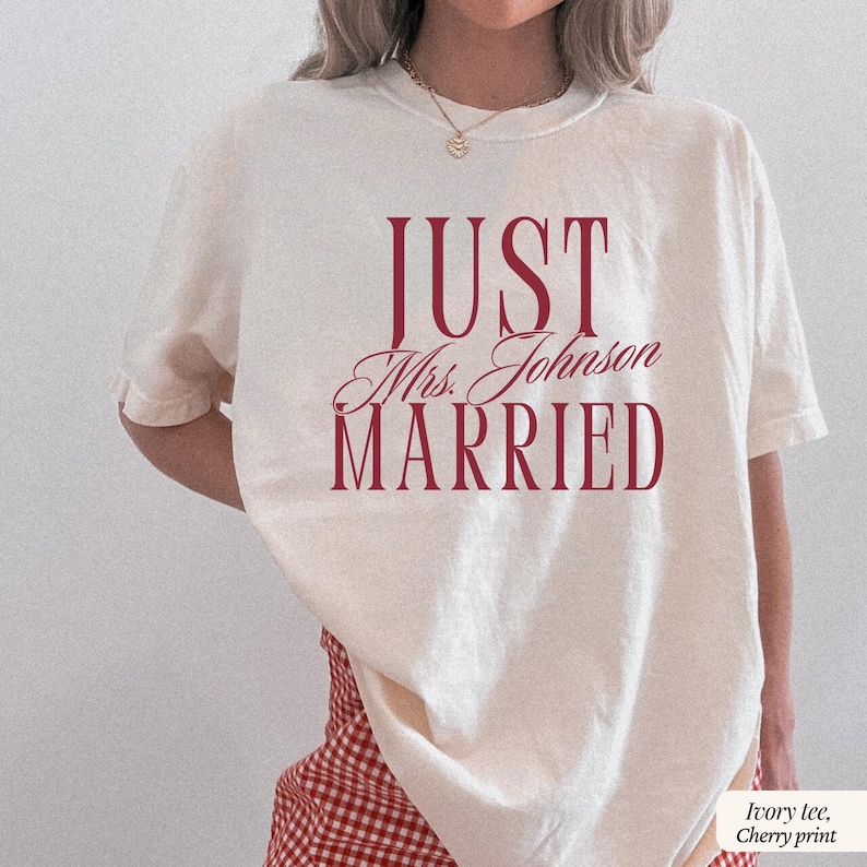 Personalized Mrs. with Wedding Date - Just Married - Honeymoon Couple - Bridal Shower Gift