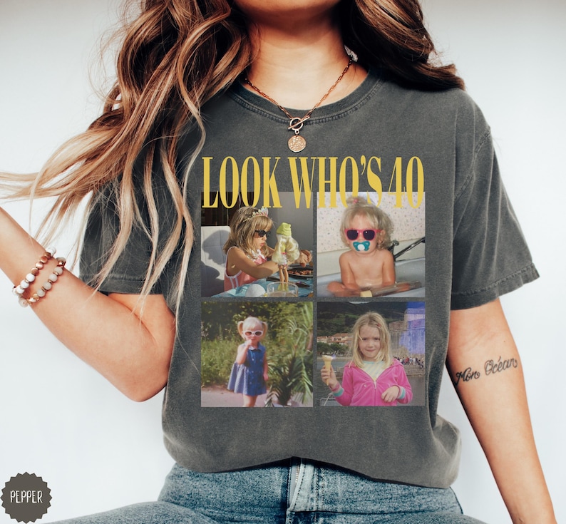 Personalized 40th Birthday Photo - Funny Look Who's 40 Milestone Gift