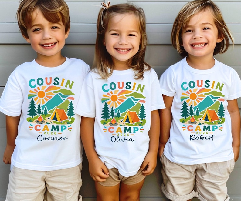 Personalized Cousin Camp 2026 - Matching Family Vacation & Camping Reunion Gift
