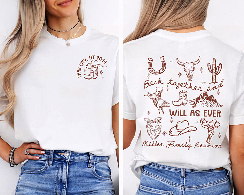 Personalized Western Family Reunion 2026 - Cowboy Rodeo Matching Vacation Gift