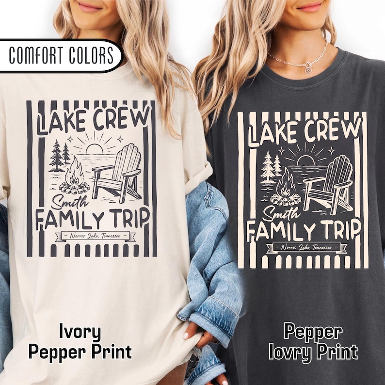 Personalized Family Lake Trip 2026 - Cabin Reunion & Lake Matching Gift