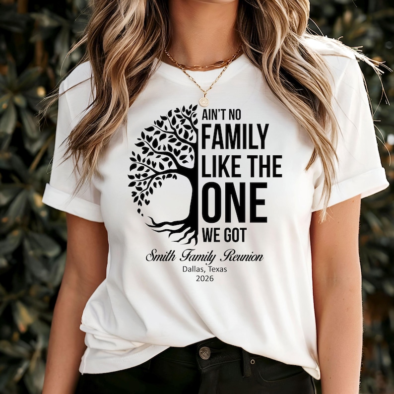 Personalized Ain't No Family Like Ours - Custom Reunion Name - Year & Location