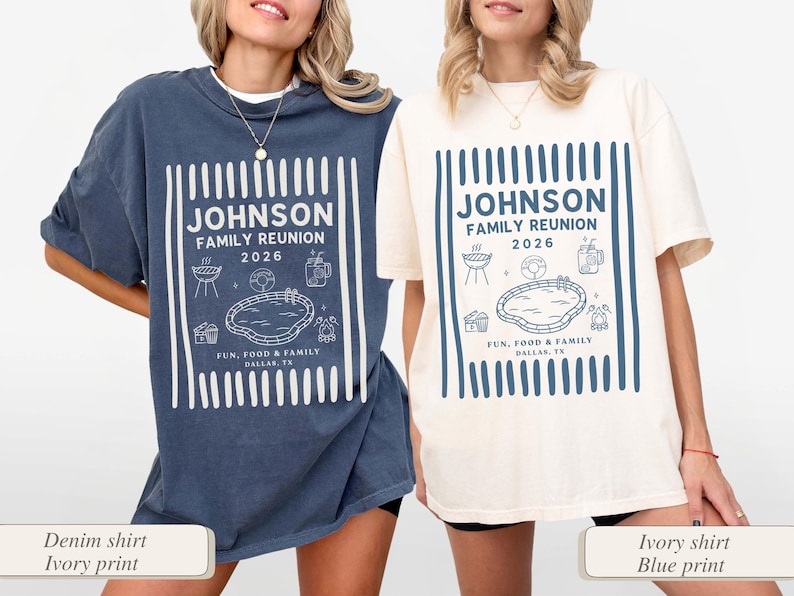 Personalized Family Reunion 2026 - Summer Matching Trip & Girls Cousins Pool
