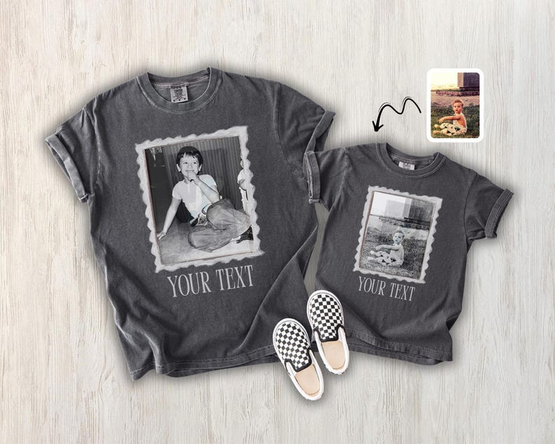 Personalized Vintage Photo Couple Custom Text Memorial Gift Family Keepsake